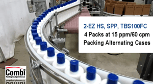 2 EZ HS SPP Packing Shampoo Bottles in Alternating Cases