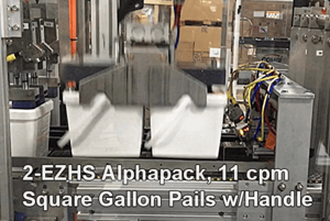 2-EZ HS Alphapack Case Packs Square Gallon Pails with Handles