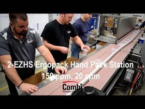 2-EZ HS Ergopack 3 Person Pack Station for Yogurt Cups
