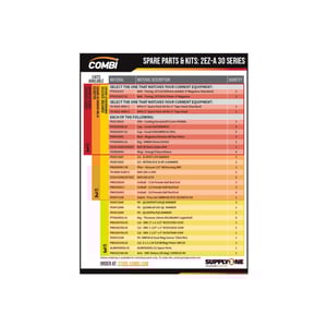 2EZ-Advantage Case Erector 30 CPM Spare Parts and Kits List Thumb