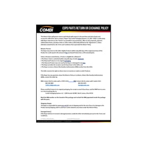 CSPD Parts Return or Exchange Policy Thumbnail